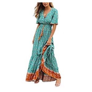NWT! R. Vivimos Bohemian Maxi Dress